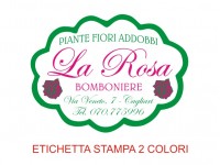 Etichette adesive per fioristi, fiorai e vivaisti (mm 49X36)  (cod.4G)